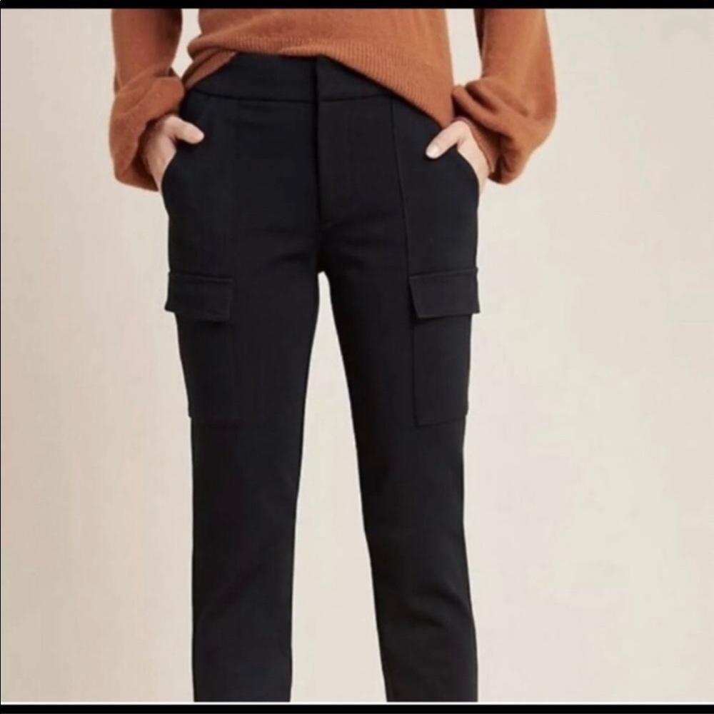 Anthropologie The Essential Slim Black Cargo Pants - Picture 9 of 10
